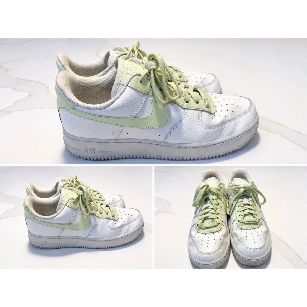 Nike Air Force 1 Low White Mint Green Sneakers Women's US 9